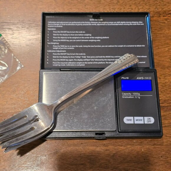 Antique Alvin Sterling Silver Salad Forks 6.5" Chapel Bells Set of 6 HS111 - Picture 8 of 8